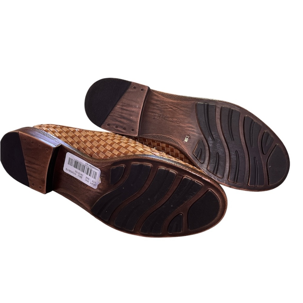 Brioso Woven Leather Slip-On Mules - Brown - Picture 4 of 6